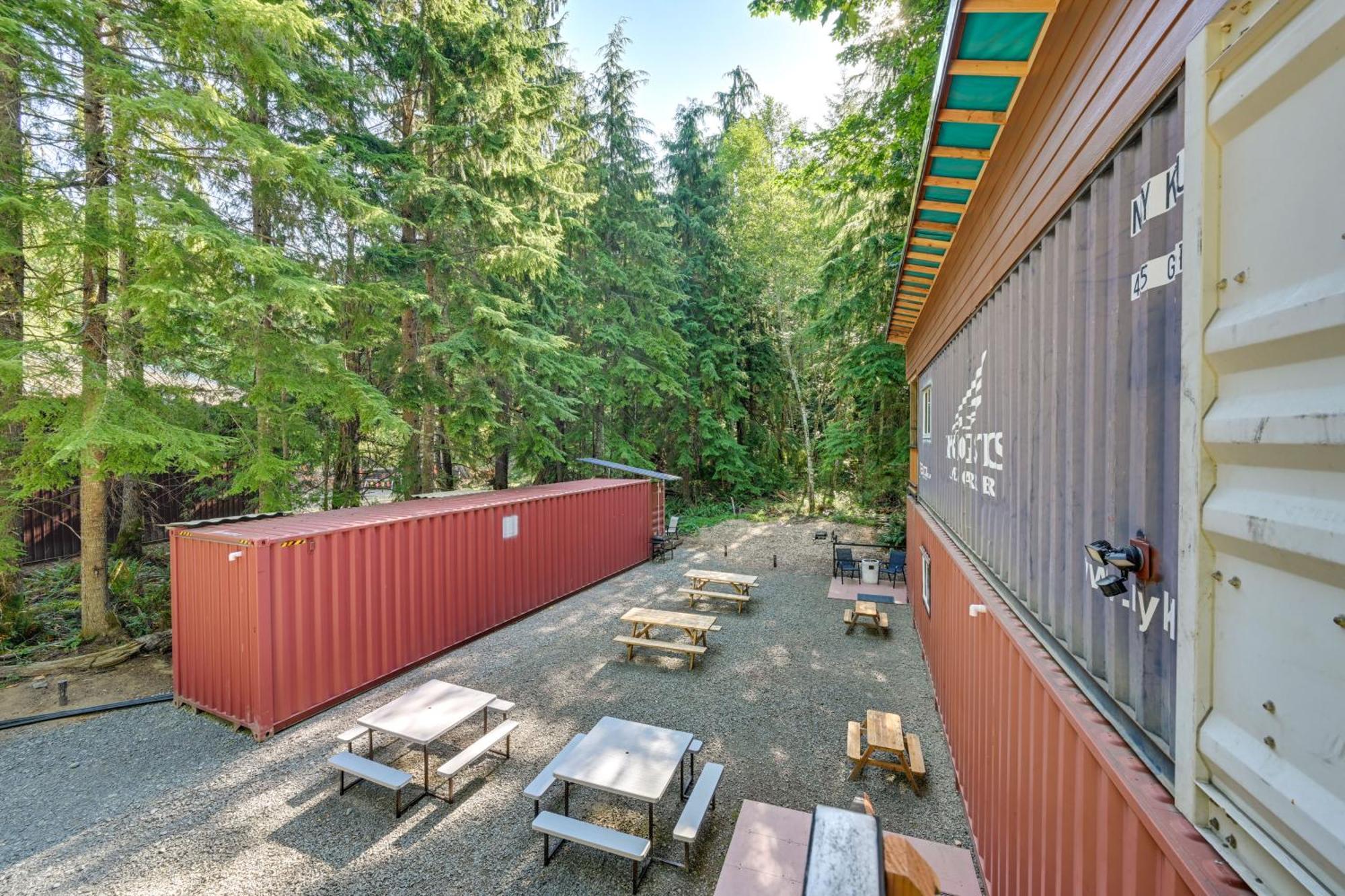 Unique Container Studio With Deck And Fire Pit! Buckley Εξωτερικό φωτογραφία