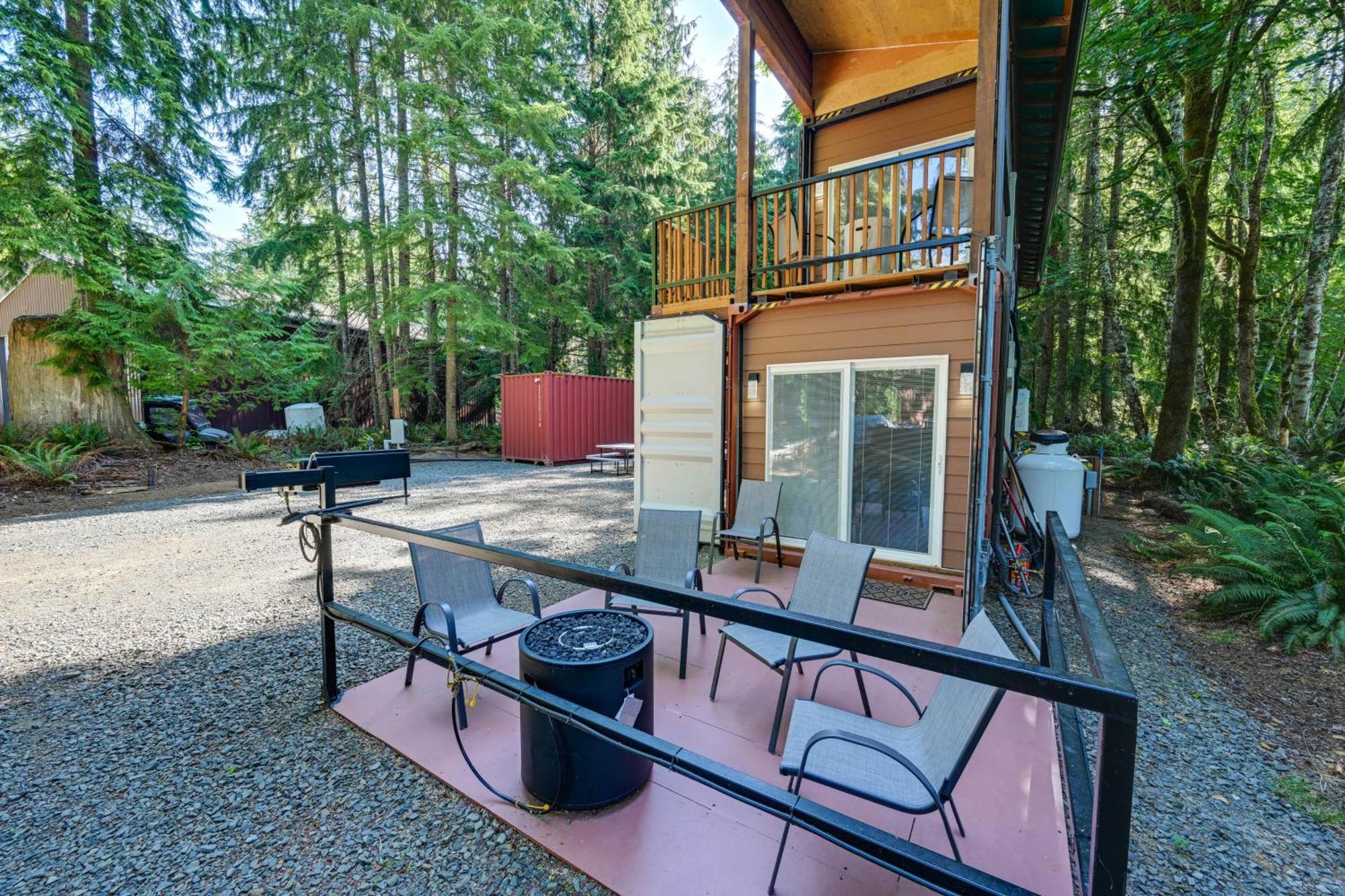 Unique Container Studio With Deck And Fire Pit! Buckley Εξωτερικό φωτογραφία