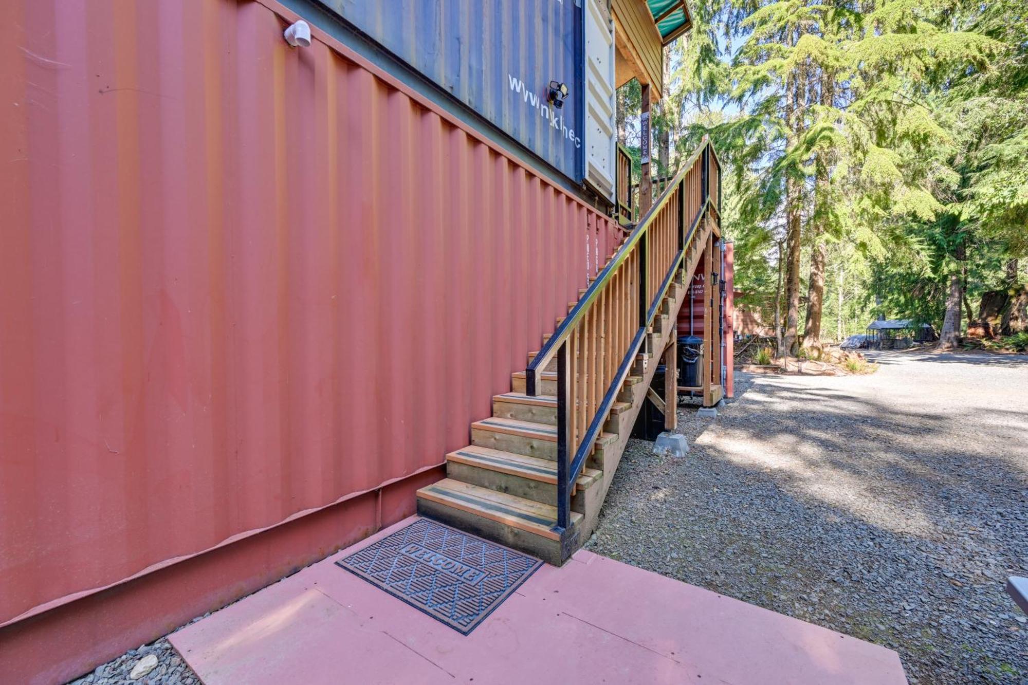 Unique Container Studio With Deck And Fire Pit! Buckley Εξωτερικό φωτογραφία