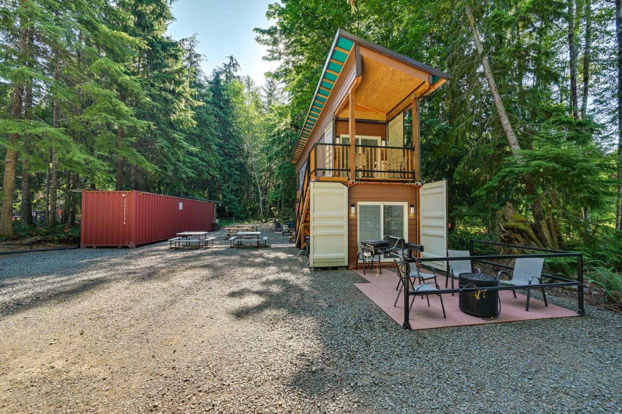 Unique Container Studio With Deck And Fire Pit! Buckley Εξωτερικό φωτογραφία