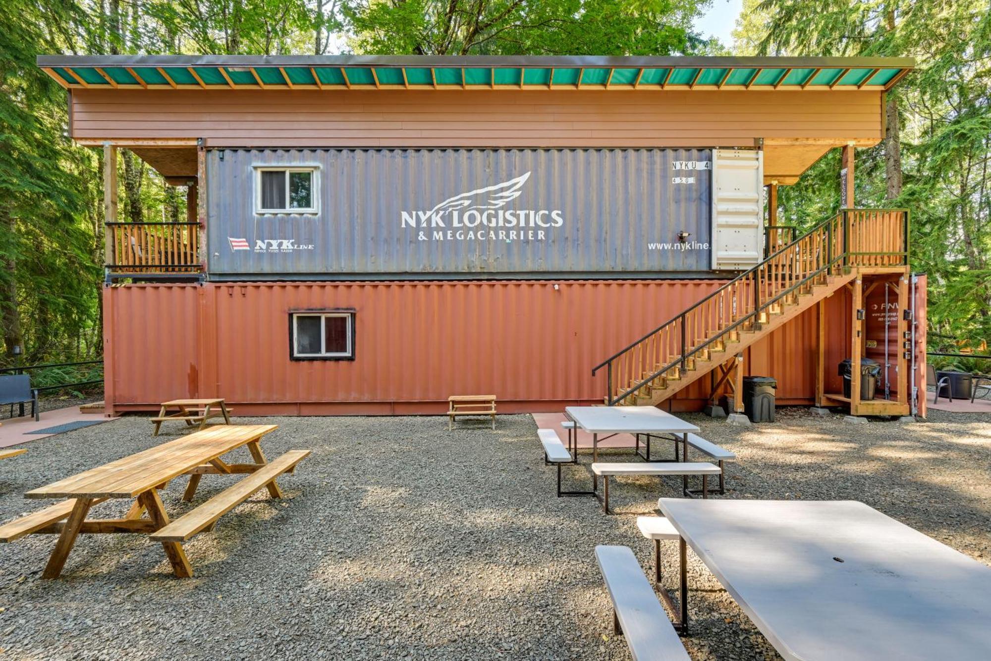 Unique Container Studio With Deck And Fire Pit! Buckley Εξωτερικό φωτογραφία