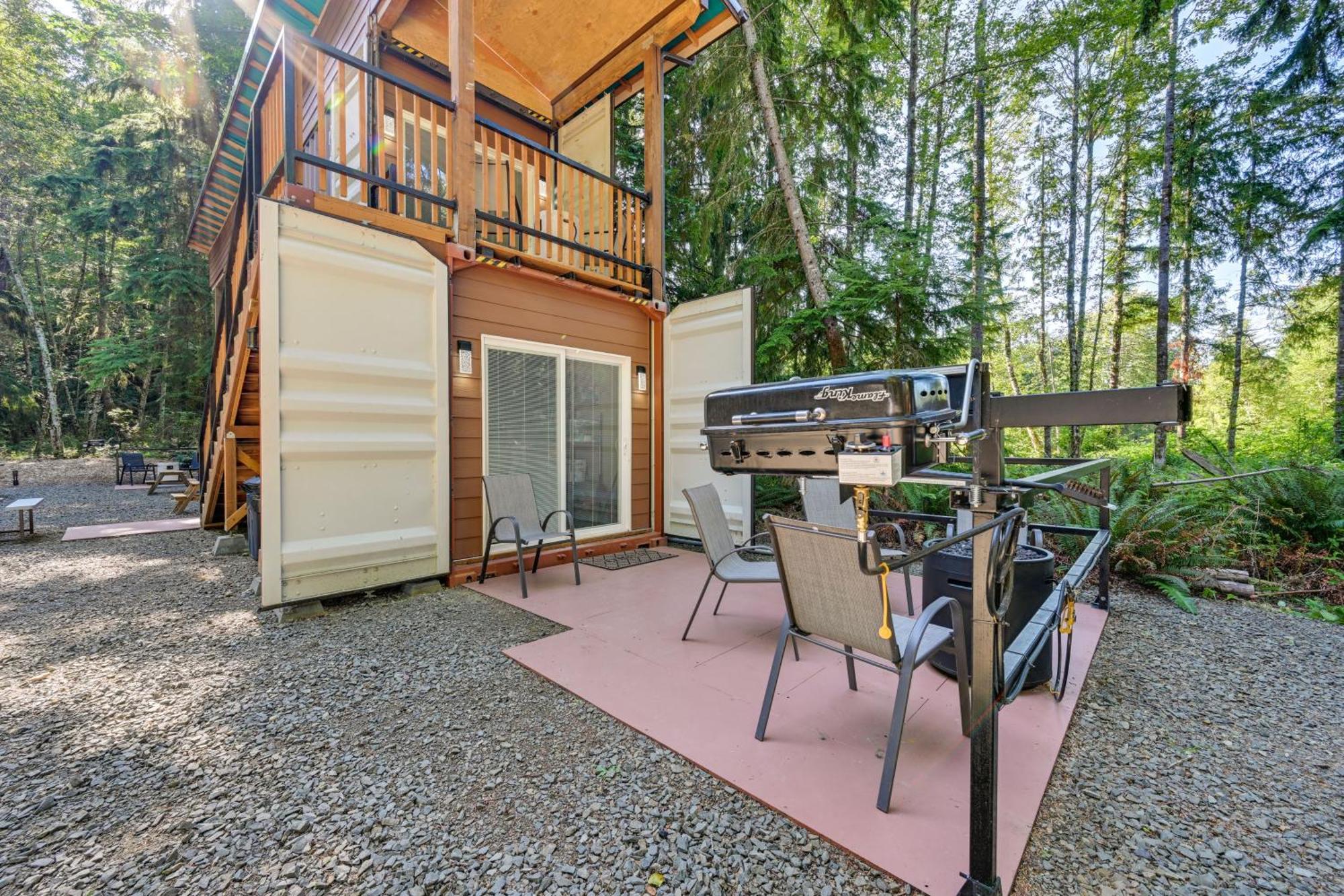 Unique Container Studio With Deck And Fire Pit! Buckley Εξωτερικό φωτογραφία