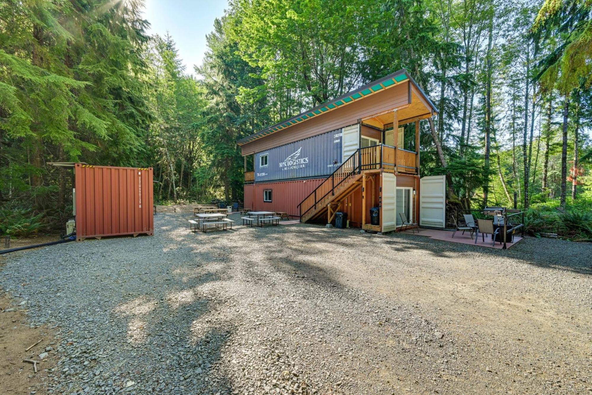 Unique Container Studio With Deck And Fire Pit! Buckley Εξωτερικό φωτογραφία
